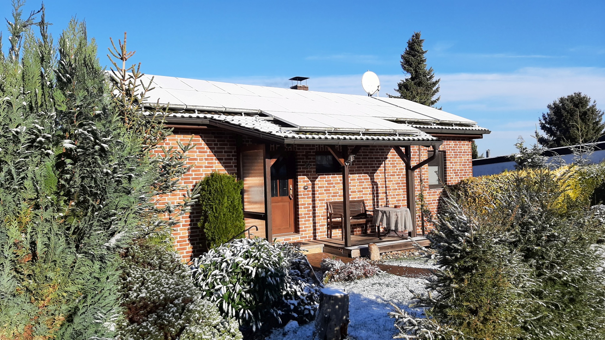 Ferienhaus im Winter